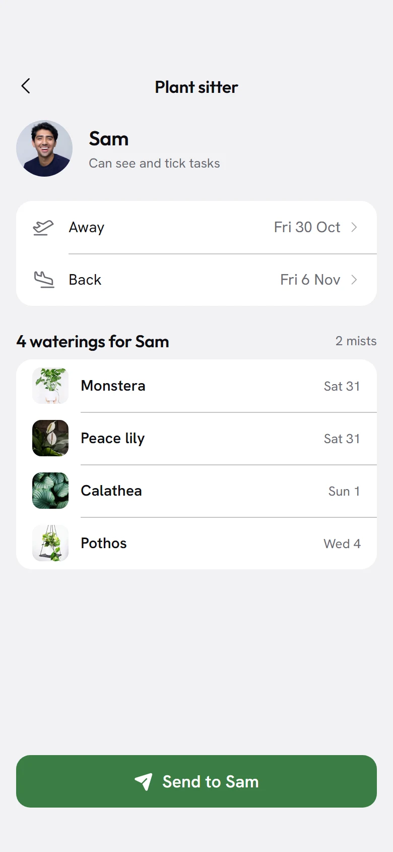 Tendril Plant Sitter preview