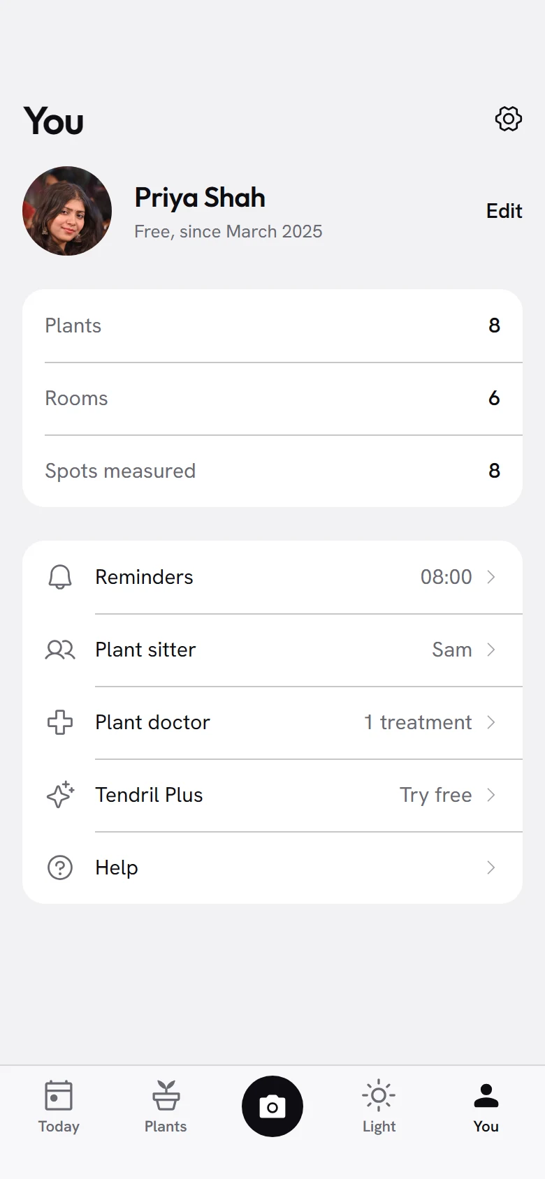 Tendril Profile preview