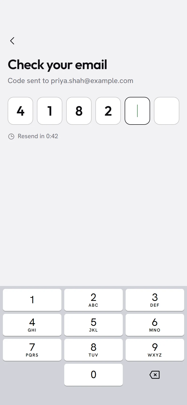 Tendril Verify Code preview