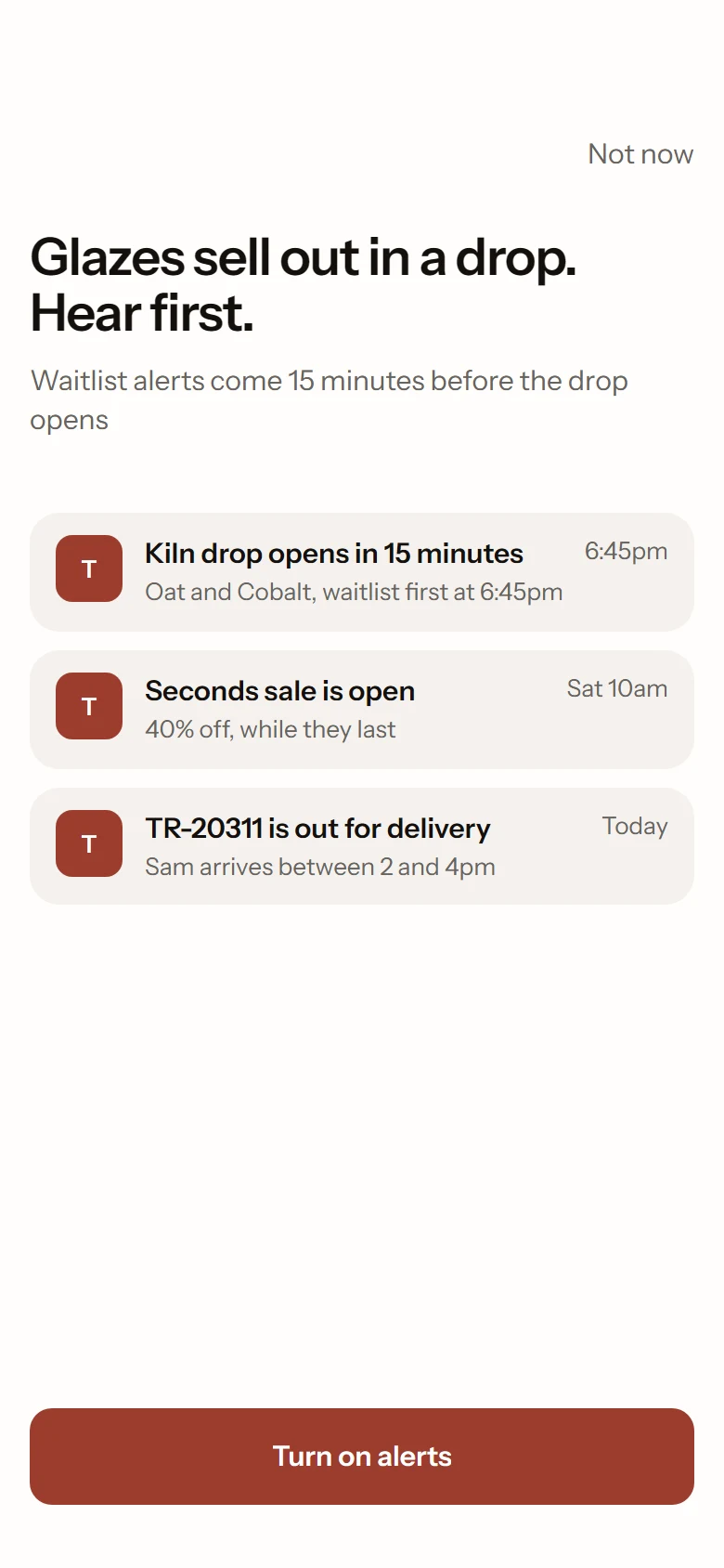 Terra Store Drop Alerts preview