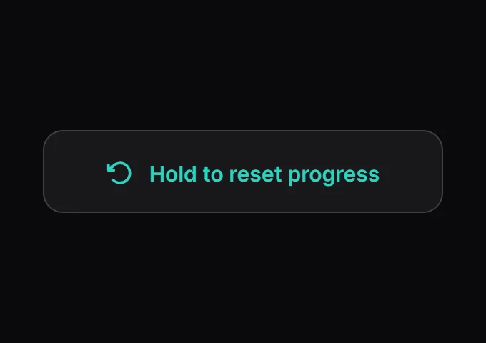 Tether Hold to reset progress preview