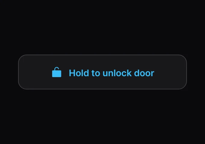 Tether Hold to unlock door preview