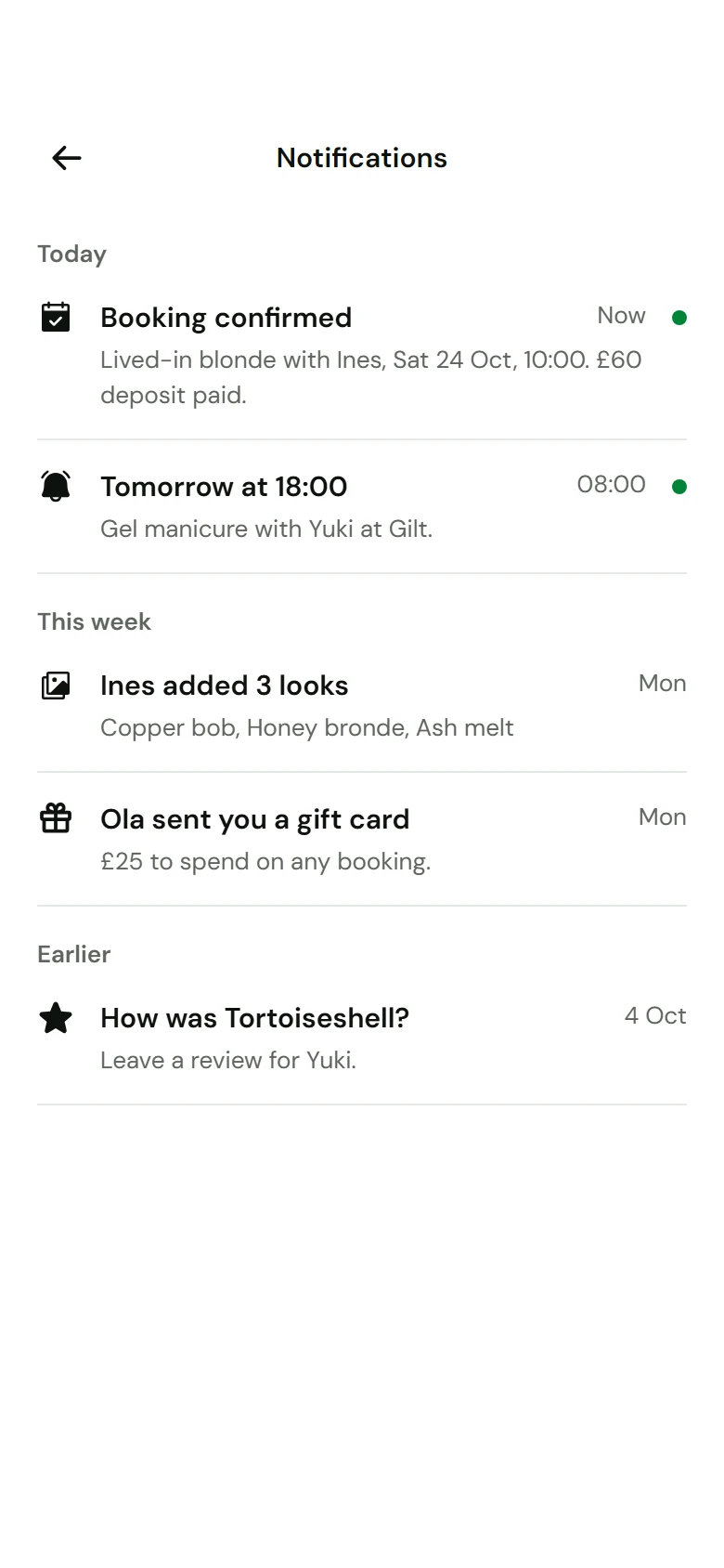 Thimble Notifications preview