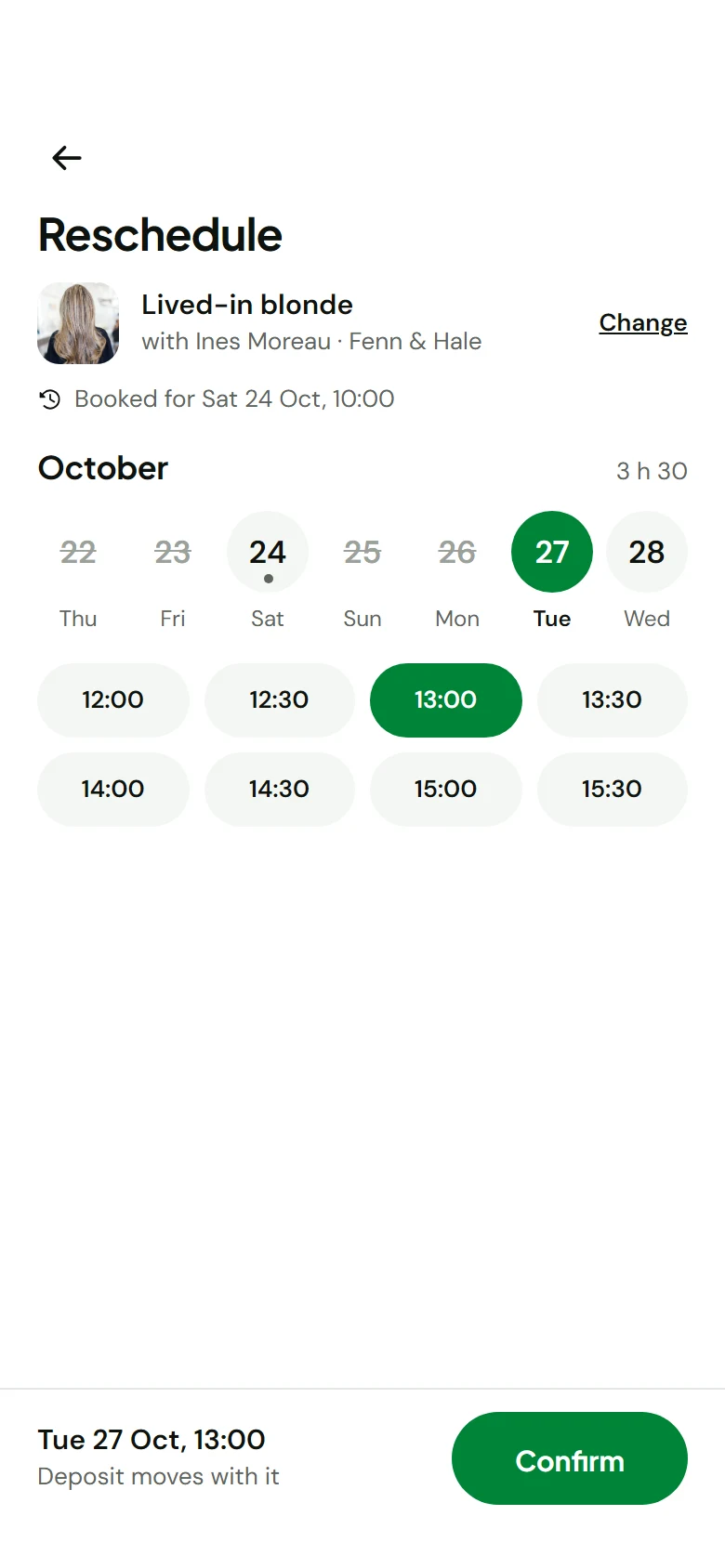 Thimble Reschedule preview