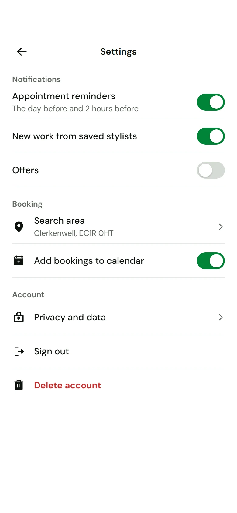Thimble Settings preview
