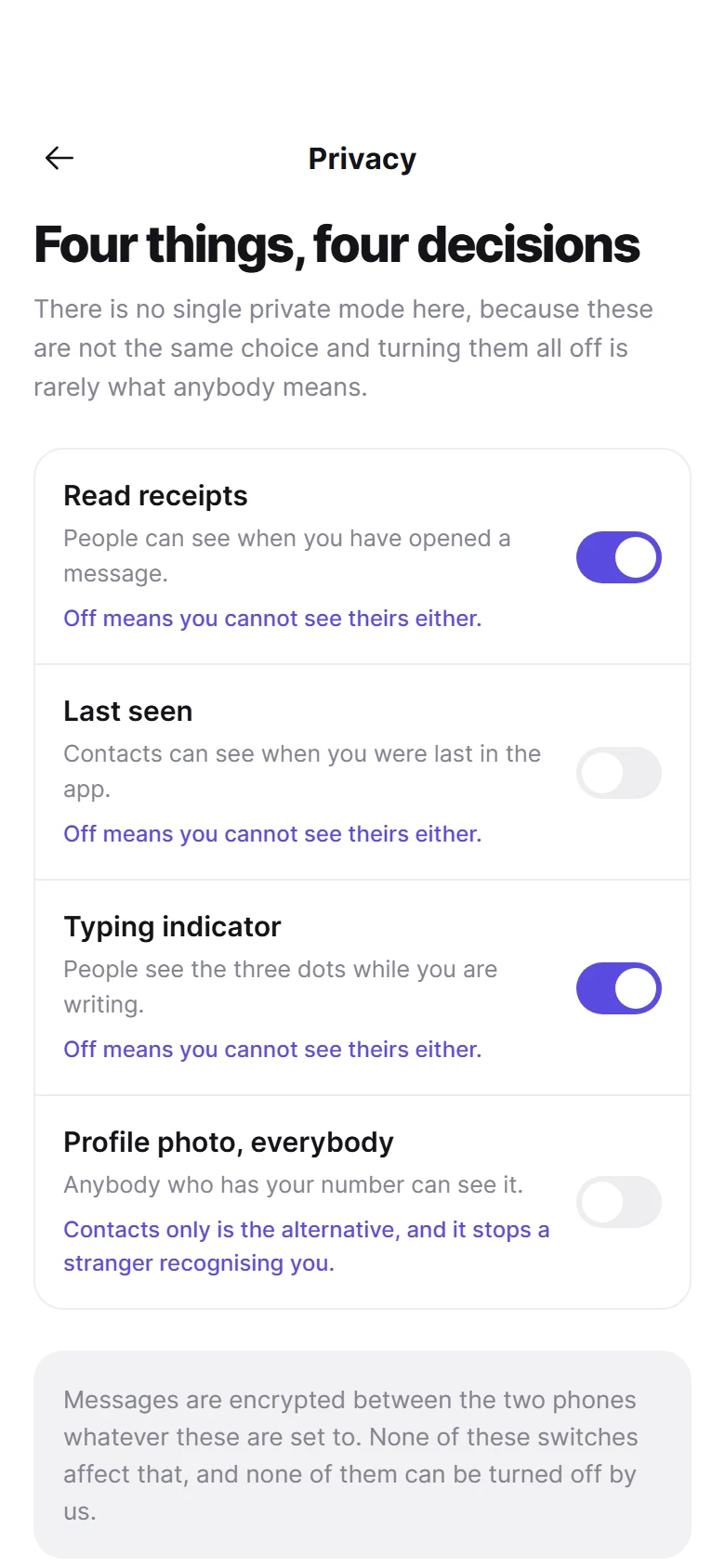 Prévia de Thread Privacy