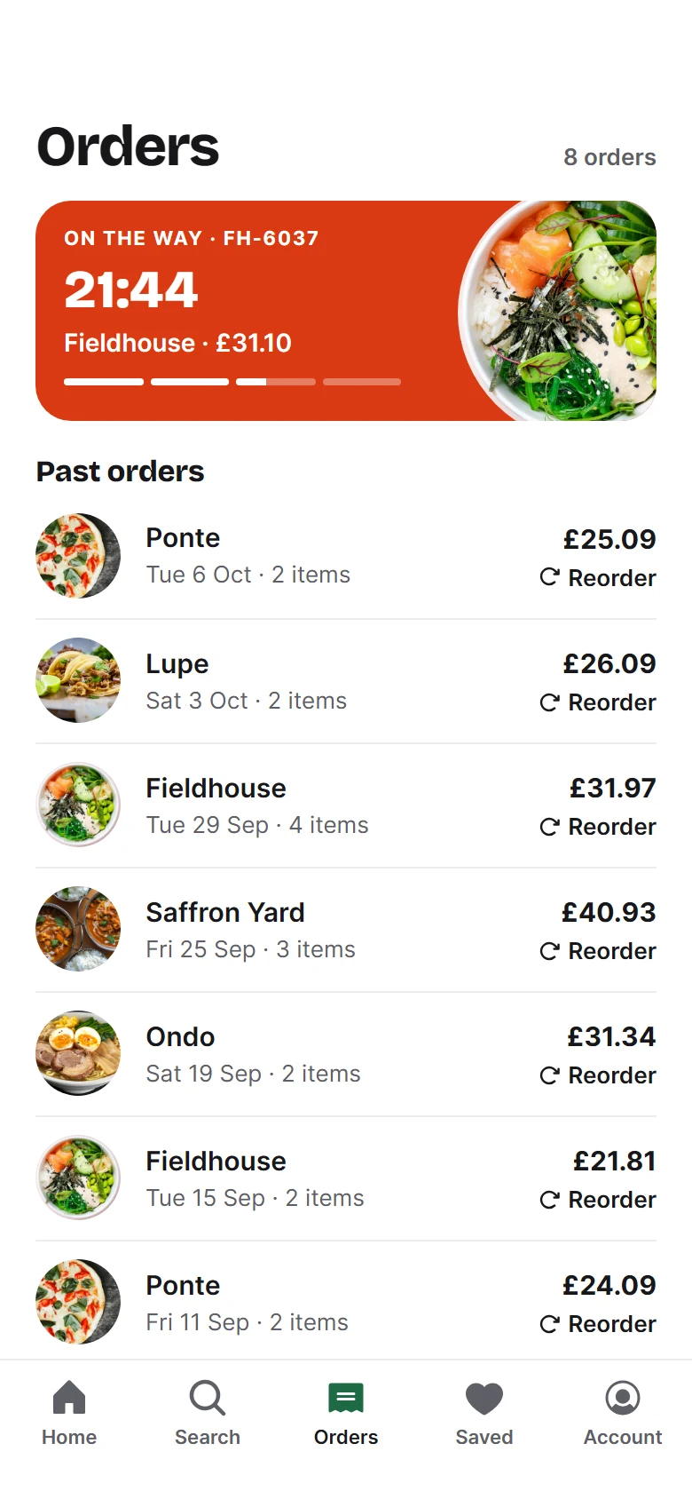 Pratinjau Tiffin Orders