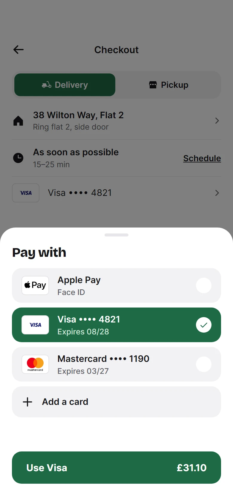 Pratinjau Tiffin Payment Method