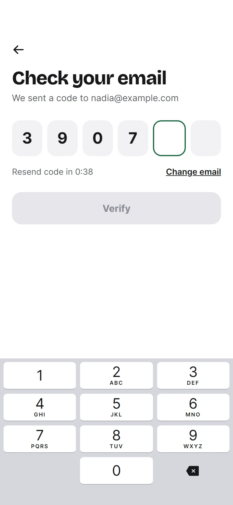 Tiffin Verify Code preview