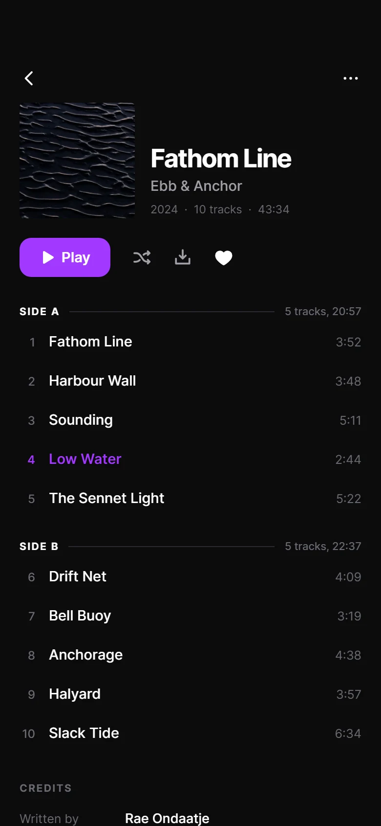 Tonearm Album preview
