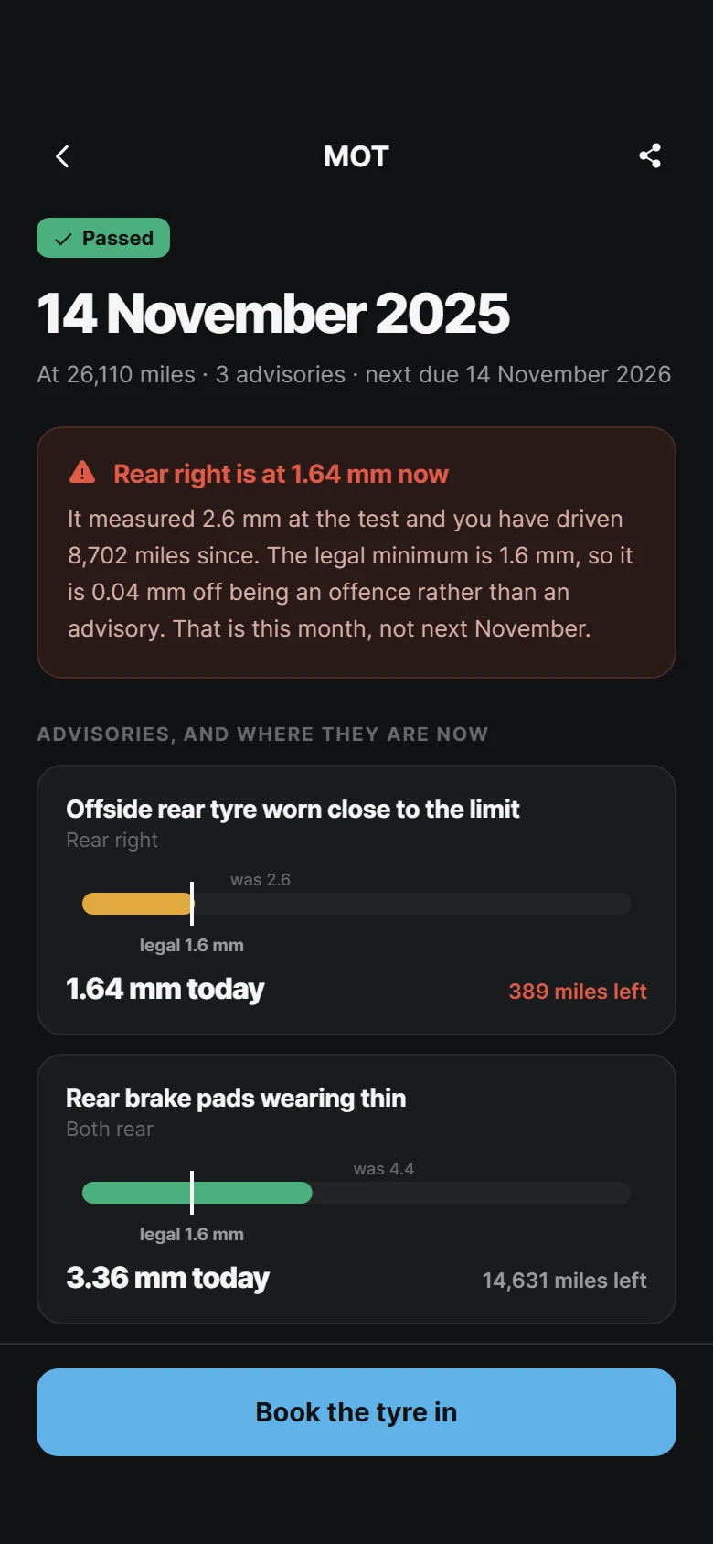 Torque MOT Result preview
