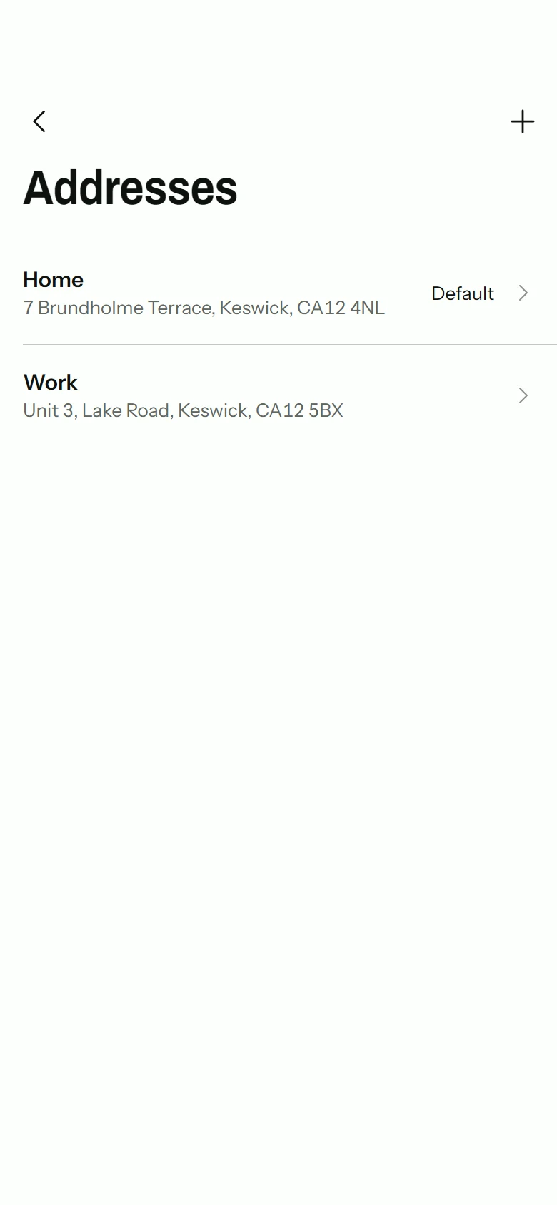 Trail Store Addresses preview
