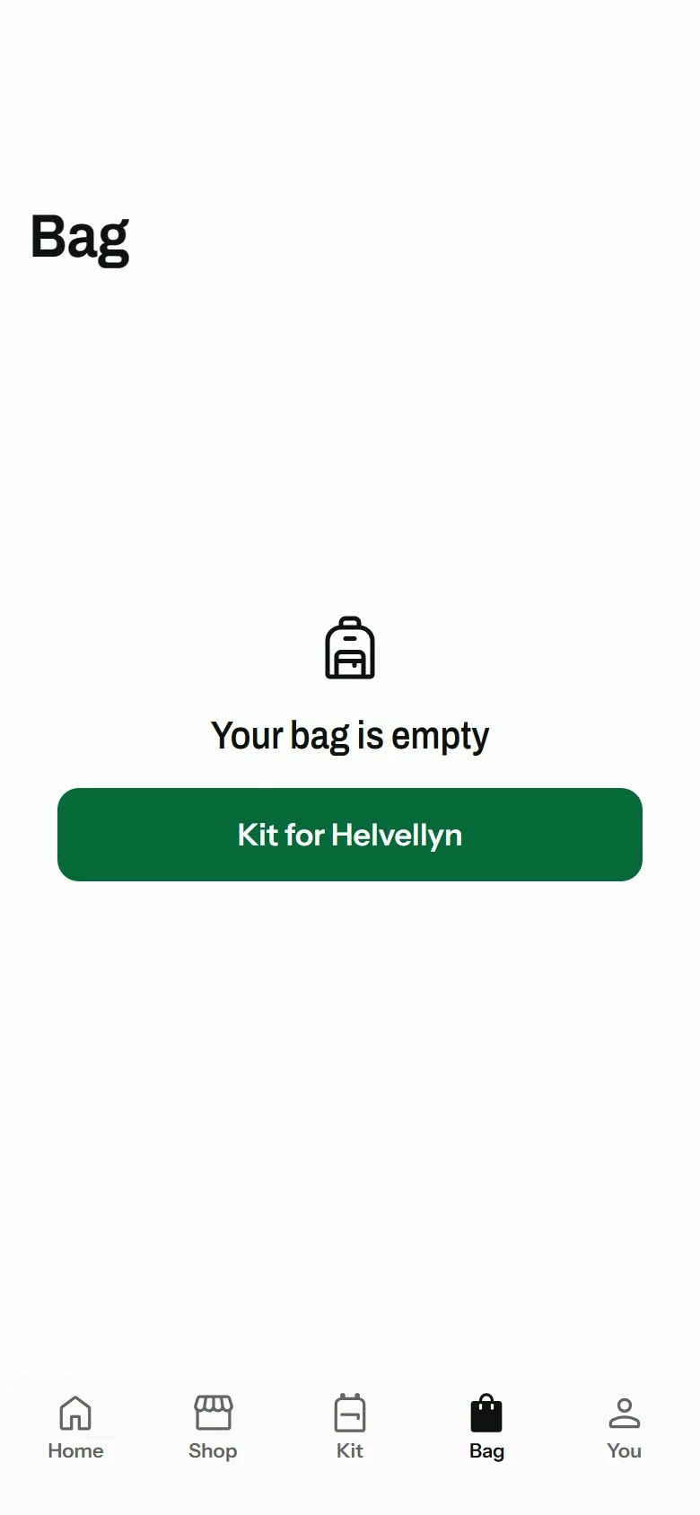 Trail Store Empty Bag preview