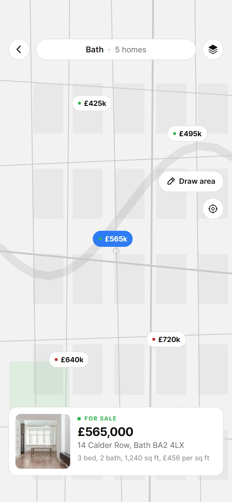 Transom Map Search preview