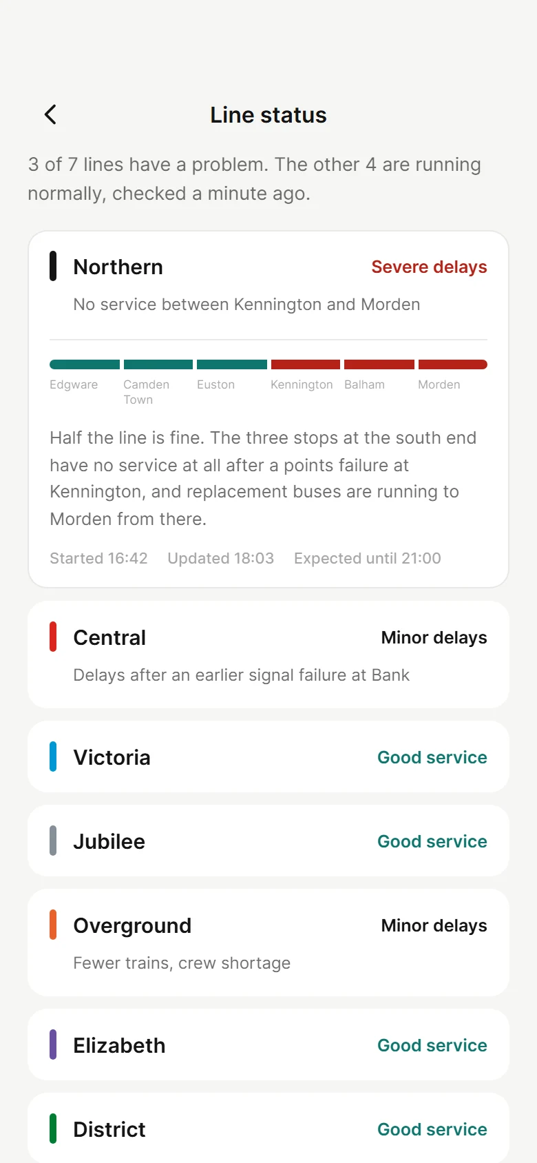 Turnstile Line Status preview