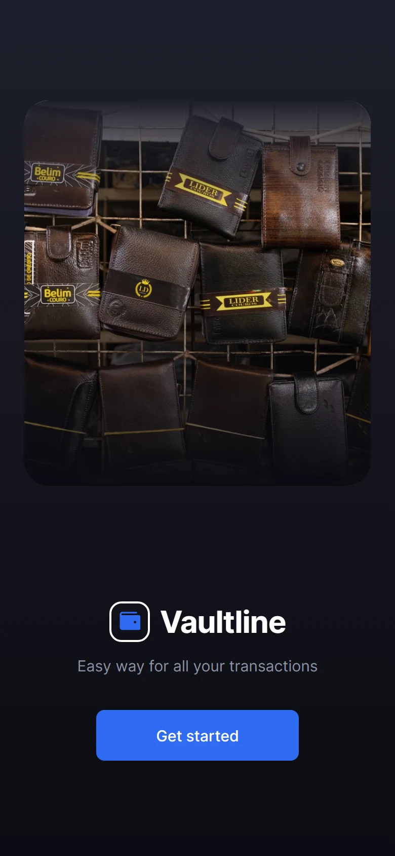 Vaultline Wallet Welcome preview