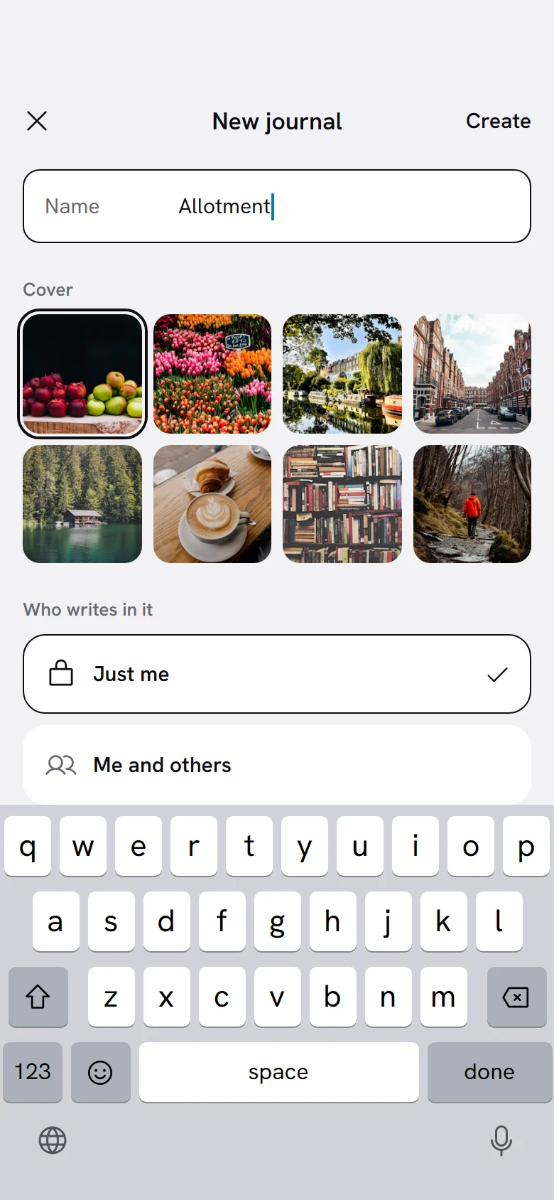 Vellum New Journal preview