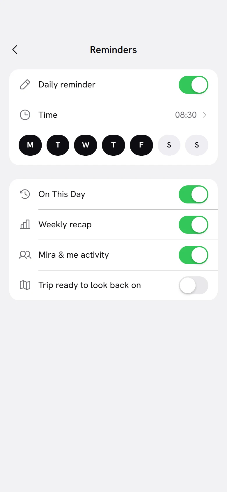 Vellum Reminders preview