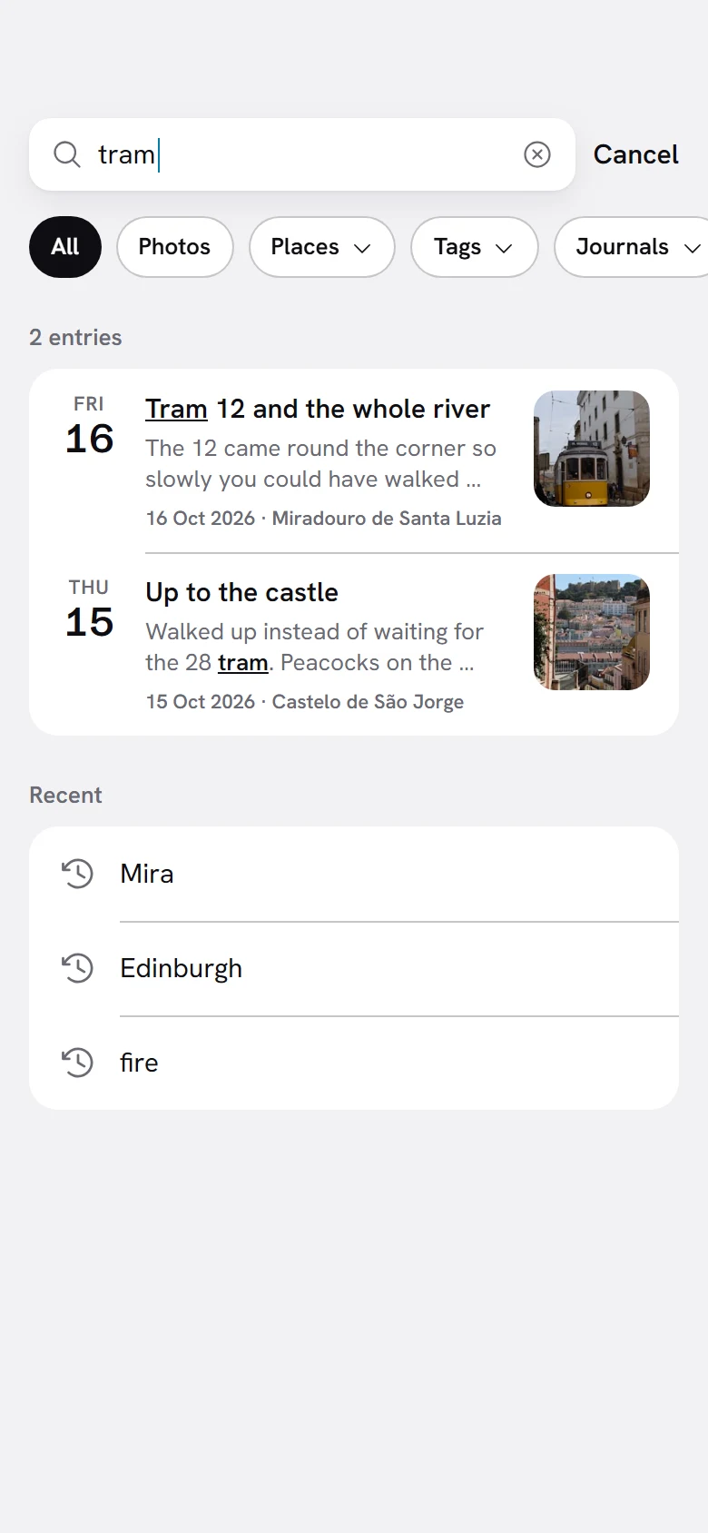 Vellum Search preview