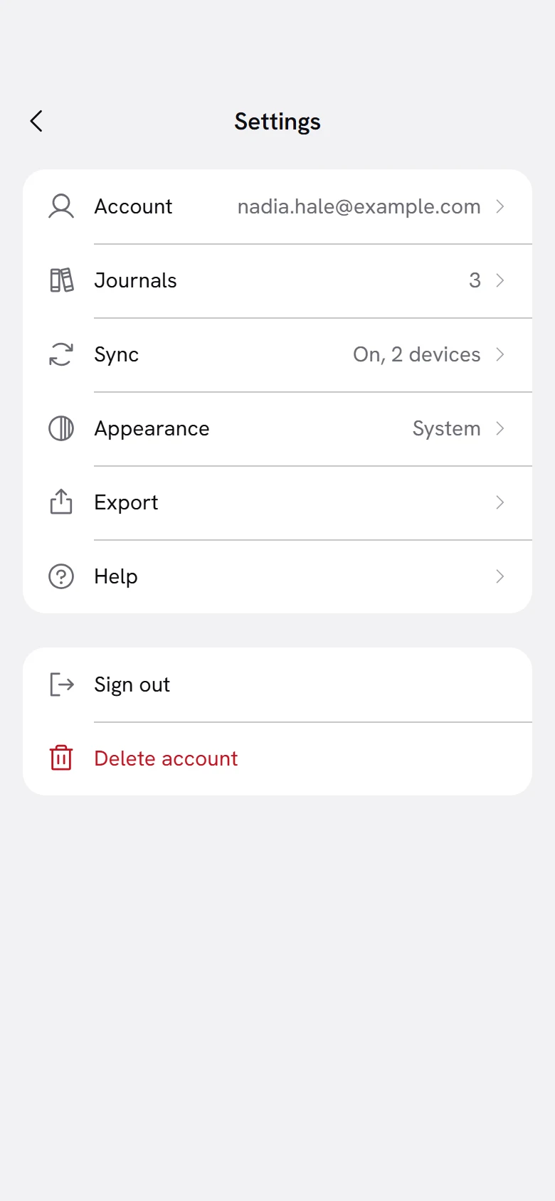 Vellum Settings preview