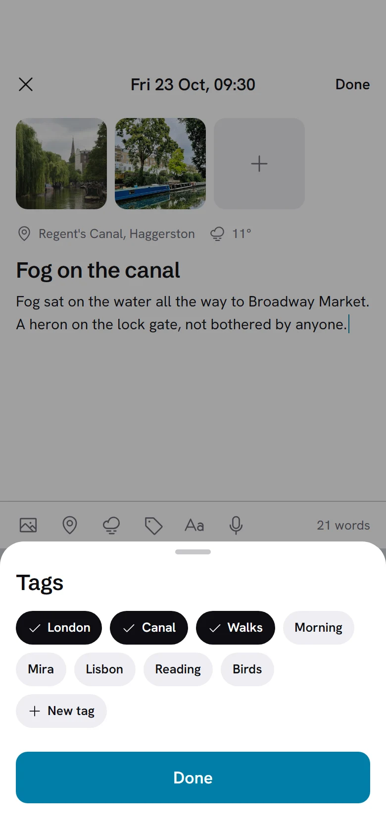 Vellum Tags preview