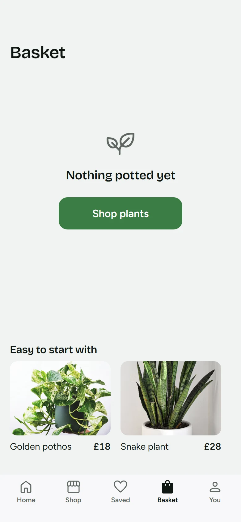 Verdant Store Empty Basket preview