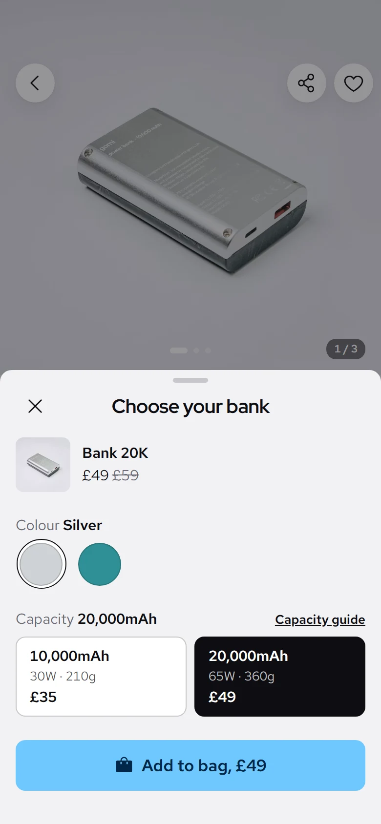 Volt Store Colour And Capacity preview