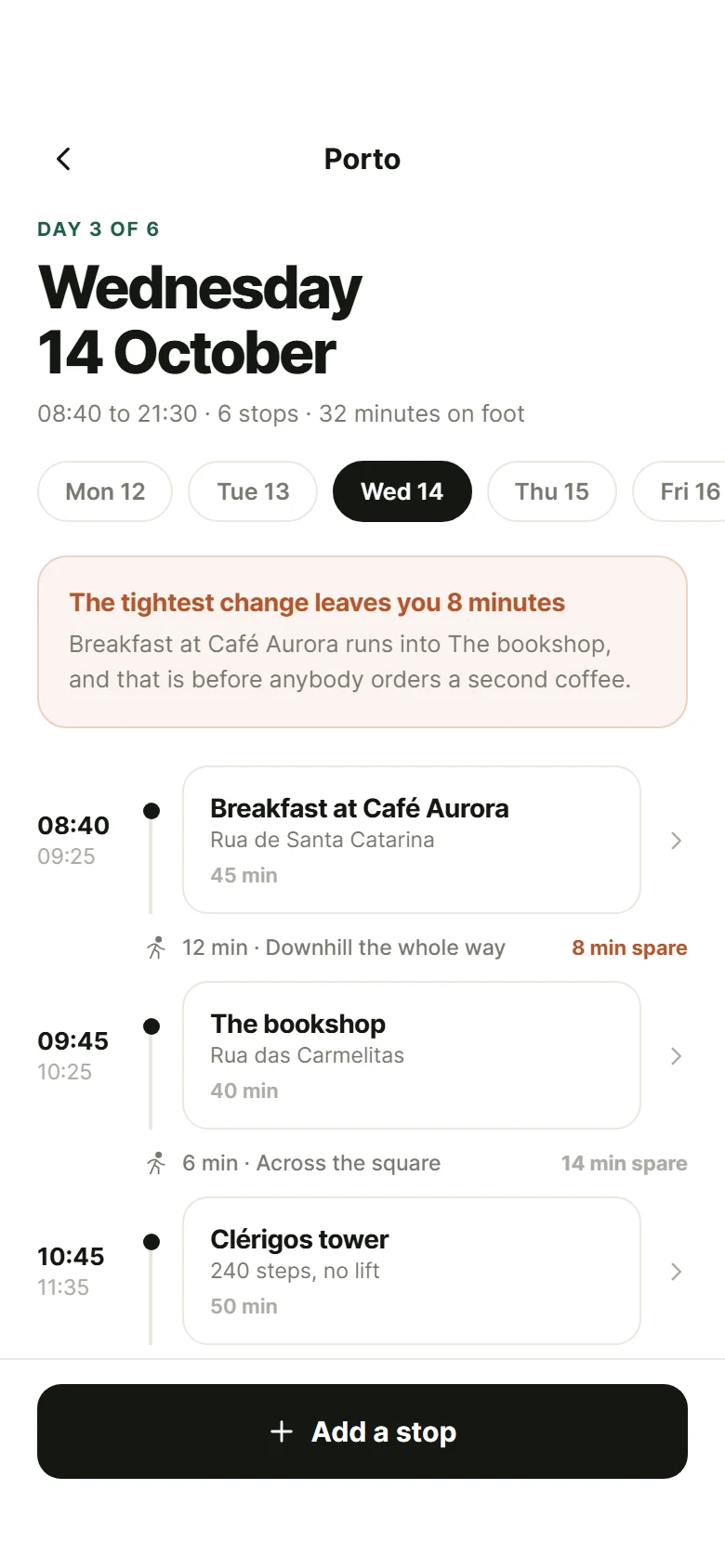 Podgląd Voyage Itinerary Day